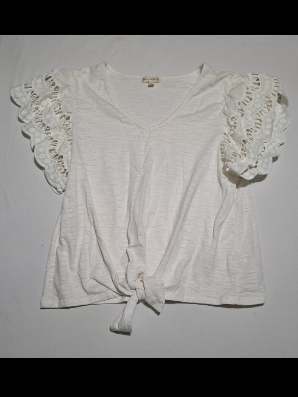 Love on a hanger women's small white lace blouse #16